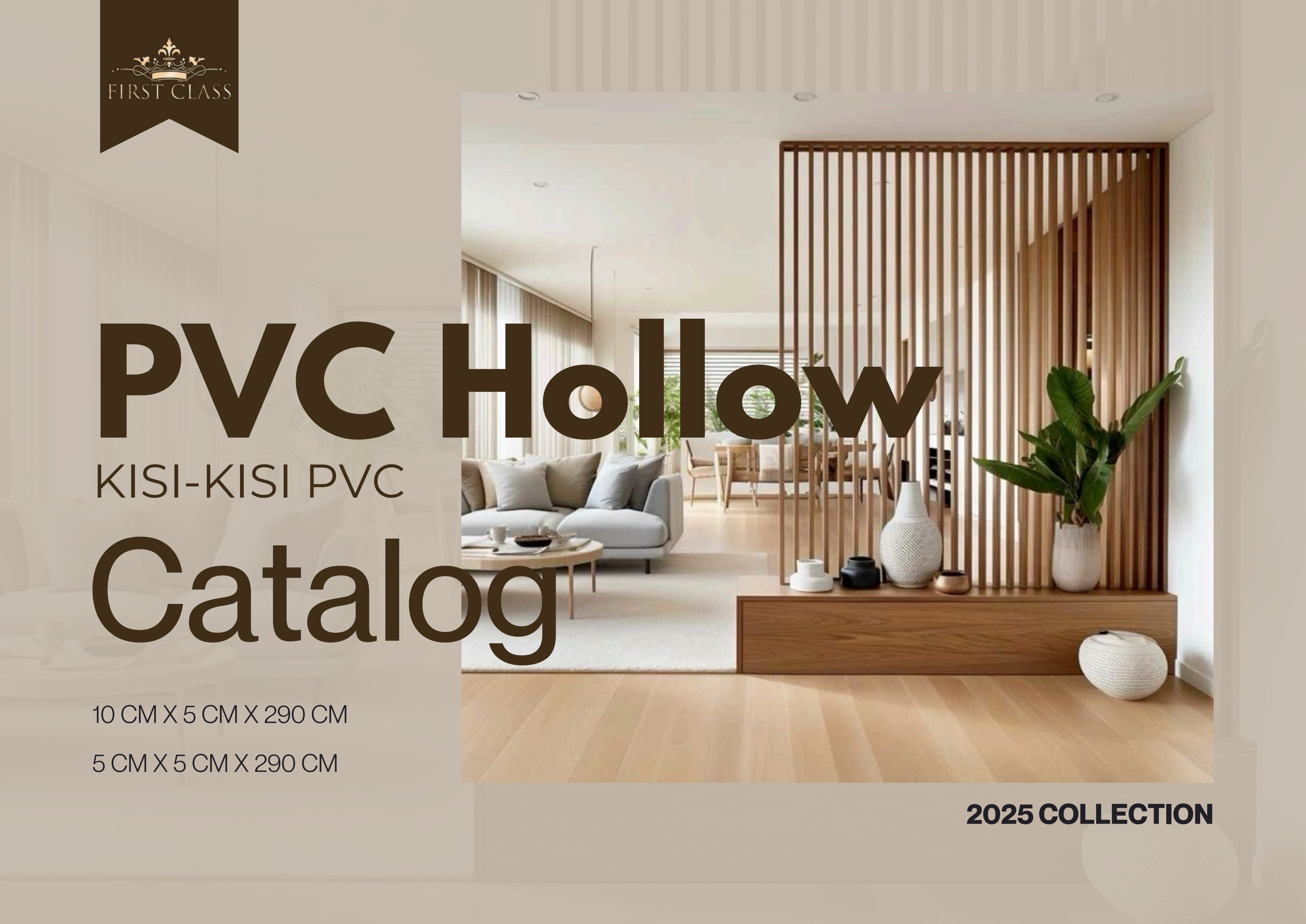 PVC Hollow Kisi-Kisi Partisi Atmosphera