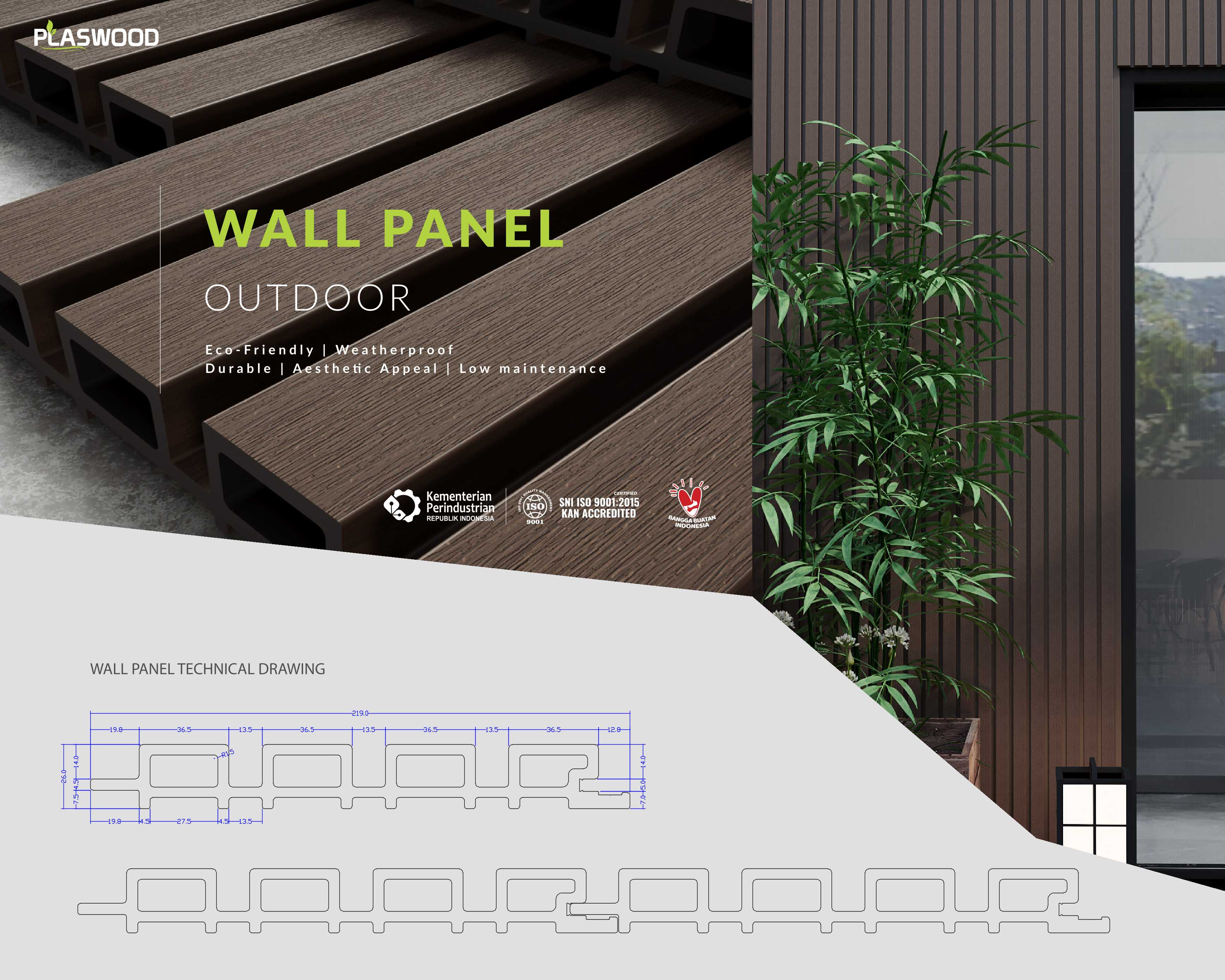 E-Catalog Plaswood - WPC Wallpanel Outdoor