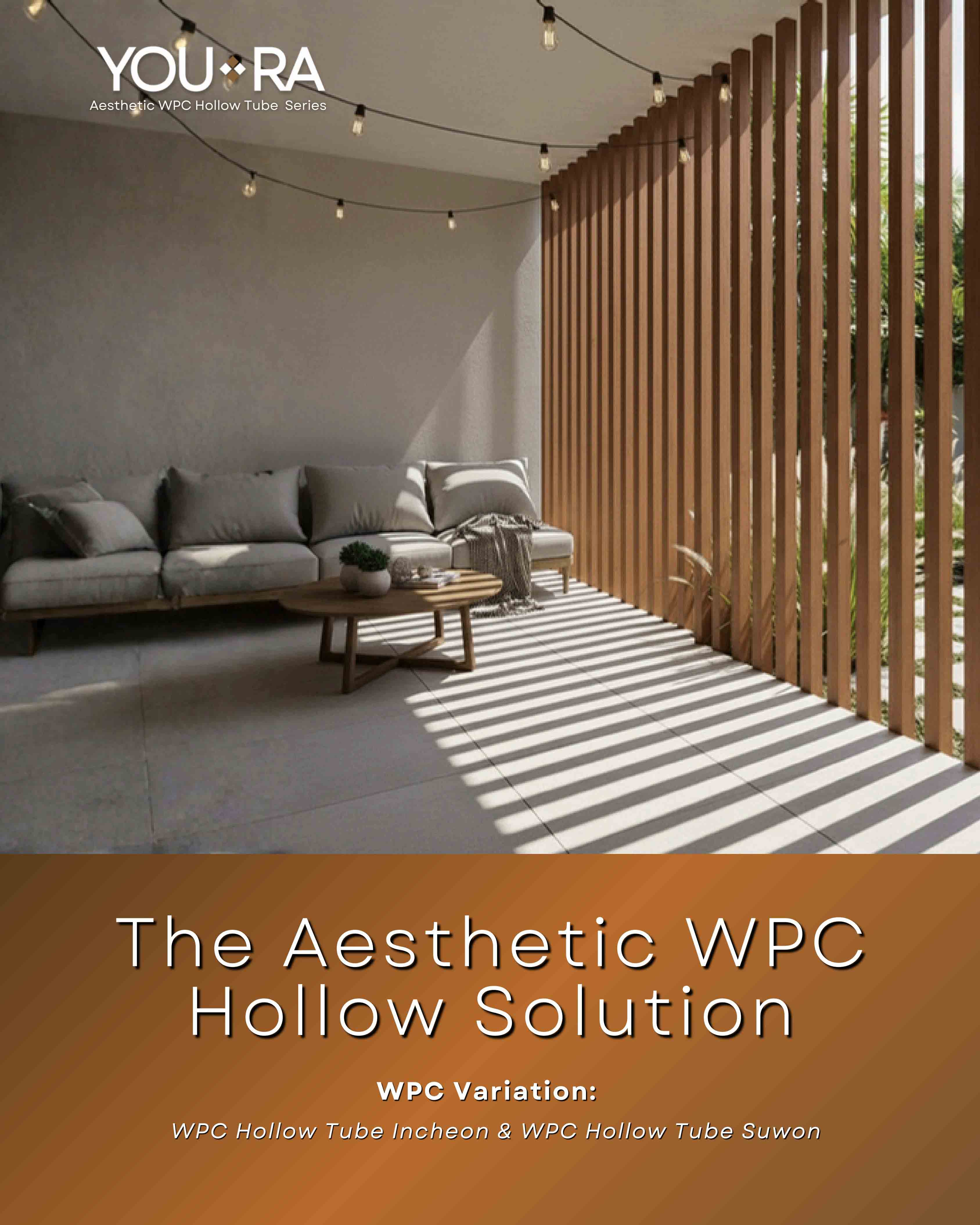 Youra WPC Hollow Partisi Outdoor
