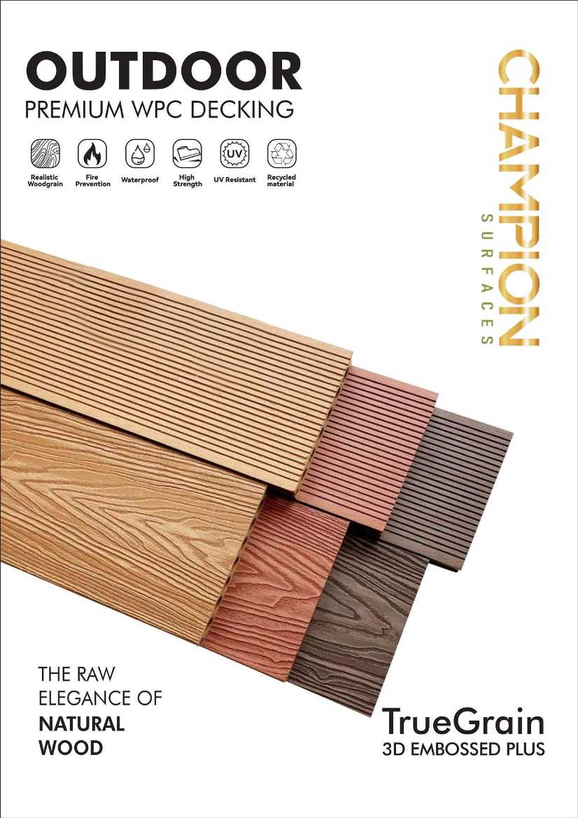 E-Catalog Champion - WPC Decking 3D Embossed Plus & Acc